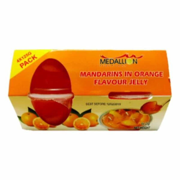 MEDALLION PEACHES IN STRAWBERRY JELLY 125g