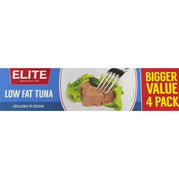 ELITE LOWFAT TUNA BRINE 4X80g