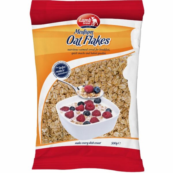 LAMB BRAND OAT FLAKES 500g