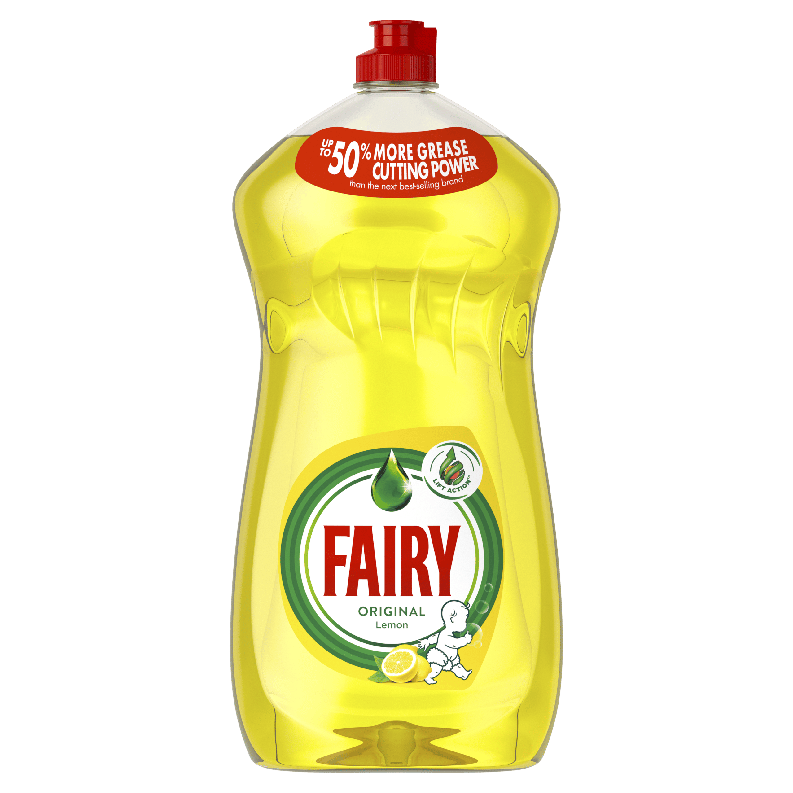 Fairy Platinum Dishwashing Liquid Lemon 1050ml - HygieneForAll