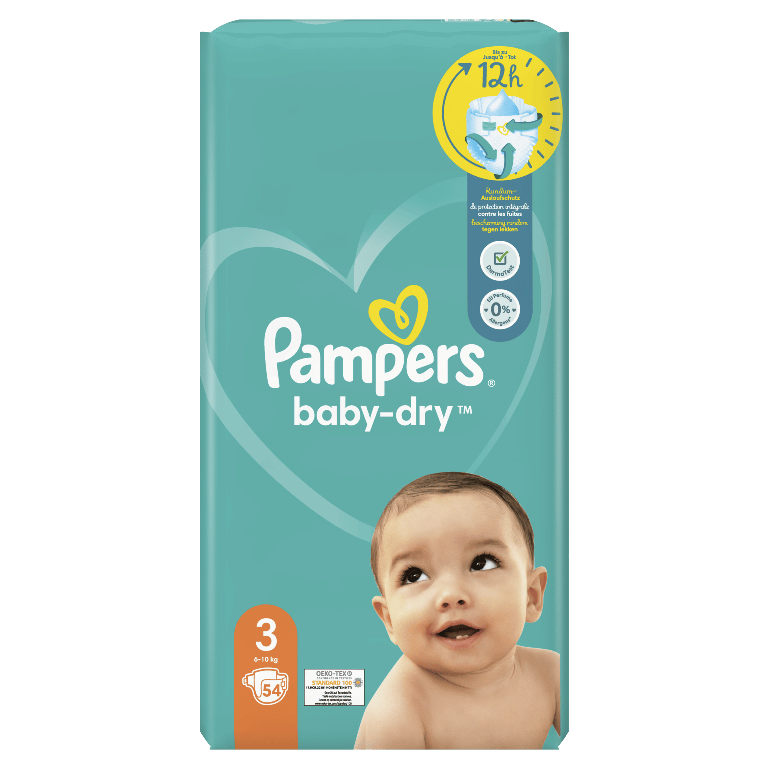 Pampers Baby-Dry Taille 3 Couches Midi