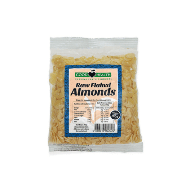 GOOD HEALTH FLAKED ALMONDS (RAW)     100G